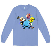 Colony Blue oswald the octopus Long Sleeve Tee - linhVisuals