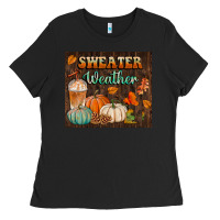 Black sweater weather tumbler Ladies Tee - BundleAndBundleShop