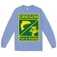 Colony Blue oregon fish & wildlife deadheads unite! Long Sleeve Tee - linhVisuals