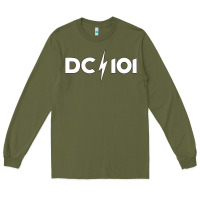 Army Green DC 101 Long Sleeve Tee - linhVisuals