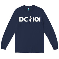 Navy DC 101 Long Sleeve Tee - linhVisuals