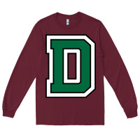 Burgundy dartmouth Long Sleeve Tee - linhVisuals
