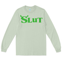 Matcha SHREK SLUT GREEN SHIRT Long Sleeve Tee - linhVisuals