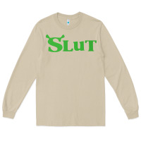Mushroom SHREK SLUT GREEN SHIRT Long Sleeve Tee - linhVisuals
