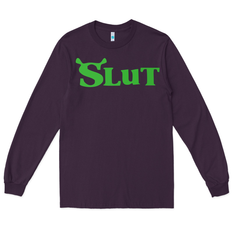 Shrek Slut Green Shirt Long Sleeve Tee by linhVisuals | Teevron