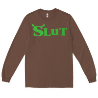 Chestnut SHREK SLUT GREEN SHIRT Long Sleeve Tee - linhVisuals
