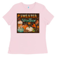 Bubblegum Pink sweater weather tumbler Ladies Tee - BundleAndBundleShop