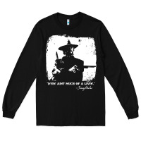 Black josey wales player film Long Sleeve Tee - linhVisuals