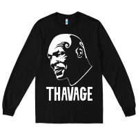 Black THAVAGE Long Sleeve Tee - linhVisuals
