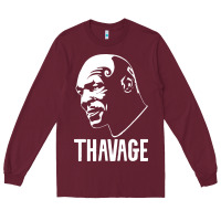 Burgundy THAVAGE Long Sleeve Tee - linhVisuals