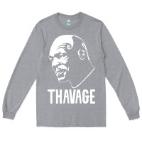 Heather Grey THAVAGE Long Sleeve Tee - linhVisuals