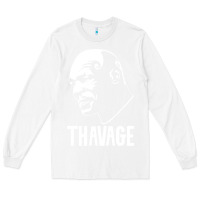 White THAVAGE Long Sleeve Tee - linhVisuals
