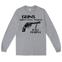 Heather Grey guns dont kill people i kill people 1996 Long Sleeve Tee - linhVisuals