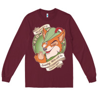 Burgundy chin up   robin hood Long Sleeve Tee - linhVisuals