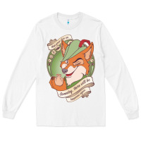 White chin up   robin hood Long Sleeve Tee - linhVisuals