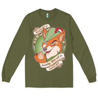 Army Green chin up   robin hood Long Sleeve Tee - linhVisuals