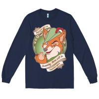 Navy chin up   robin hood Long Sleeve Tee - linhVisuals