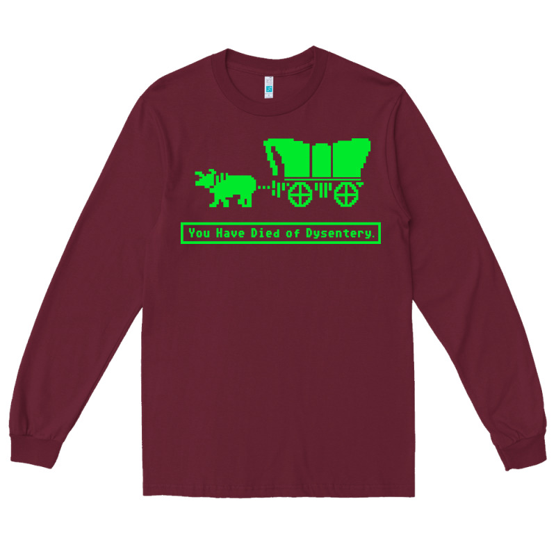 You Have Died Of Dysentery Oregon Trail Long Sleeve Tee by linhVisuals | Teevron