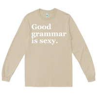 Mushroom good grammar is sexy Long Sleeve Tee - linhVisuals