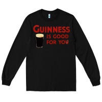 Black guiness is good for you (and me) hq fnny Long Sleeve Tee - linhVisuals