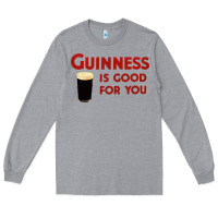 Heather Grey guiness is good for you (and me) hq fnny Long Sleeve Tee - linhVisuals