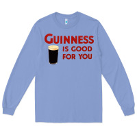 Colony Blue guiness is good for you (and me) hq fnny Long Sleeve Tee - linhVisuals