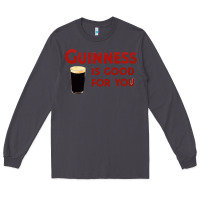 Smoke guiness is good for you (and me) hq fnny Long Sleeve Tee - linhVisuals