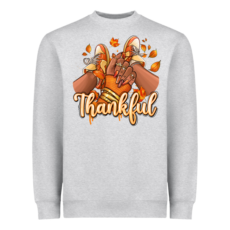 Thankful Black Girl Sneakers Heavyweight Sweatshirt by RanaPortraitStore | Teevron