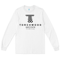 White torchwood institute Long Sleeve Tee - linhVisuals