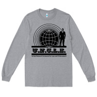 Heather Grey the man from u.n.c.l.e. Long Sleeve Tee - linhVisuals
