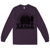 Plum the man from u.n.c.l.e. Long Sleeve Tee - linhVisuals