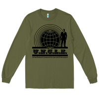 Army Green the man from u.n.c.l.e. Long Sleeve Tee - linhVisuals