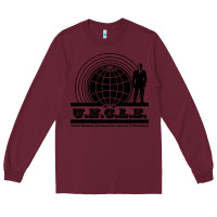 Burgundy the man from u.n.c.l.e. Long Sleeve Tee - linhVisuals