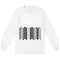 White twin peaks inspired japanese black lodge Long Sleeve Tee - linhVisuals