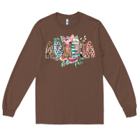 Chestnut abuela flowers Long Sleeve Tee - RacoonDesign