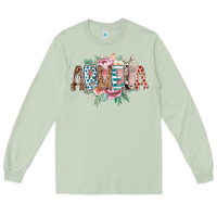 Matcha abuela flowers Long Sleeve Tee - RacoonDesign