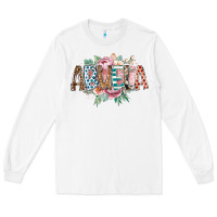 White abuela flowers Long Sleeve Tee - RacoonDesign