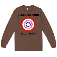 Chestnut i can do this all day graphic mens & womens t shirt Long Sleeve Tee - linhVisuals