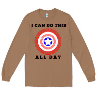 Toasted Coconut i can do this all day graphic mens & womens t shirt Long Sleeve Tee - linhVisuals