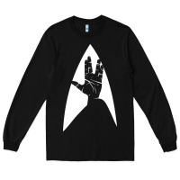 Black live long and prosper Long Sleeve Tee - linhVisuals