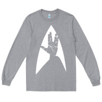 Heather Grey live long and prosper Long Sleeve Tee - linhVisuals