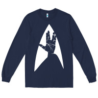 Navy live long and prosper Long Sleeve Tee - linhVisuals