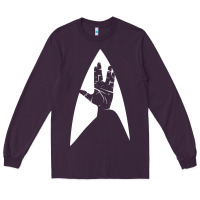 Plum live long and prosper Long Sleeve Tee - linhVisuals