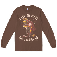 Chestnut i like big books Long Sleeve Tee - linhVisuals