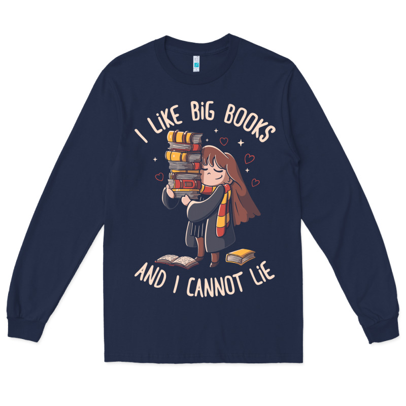 I Like Big Books Long Sleeve Tee by linhVisuals | Teevron
