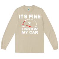 Mushroom Empty gas gauge it’s fine i know my car low fuel joke Long Sleeve Tee - linhVisuals