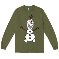 Army Green olaf Long Sleeve Tee - linhVisuals