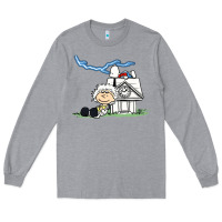 Heather Grey back to the peanuts Long Sleeve Tee - linhVisuals