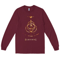 Burgundy eldenring Long Sleeve Tee - linhVisuals