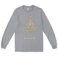 Heather Grey eldenring Long Sleeve Tee - linhVisuals
